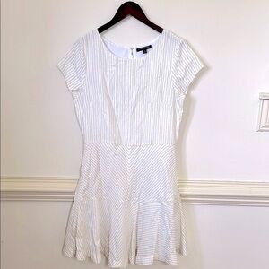 Banana Republic White linen Fit and Flare Mini Dress